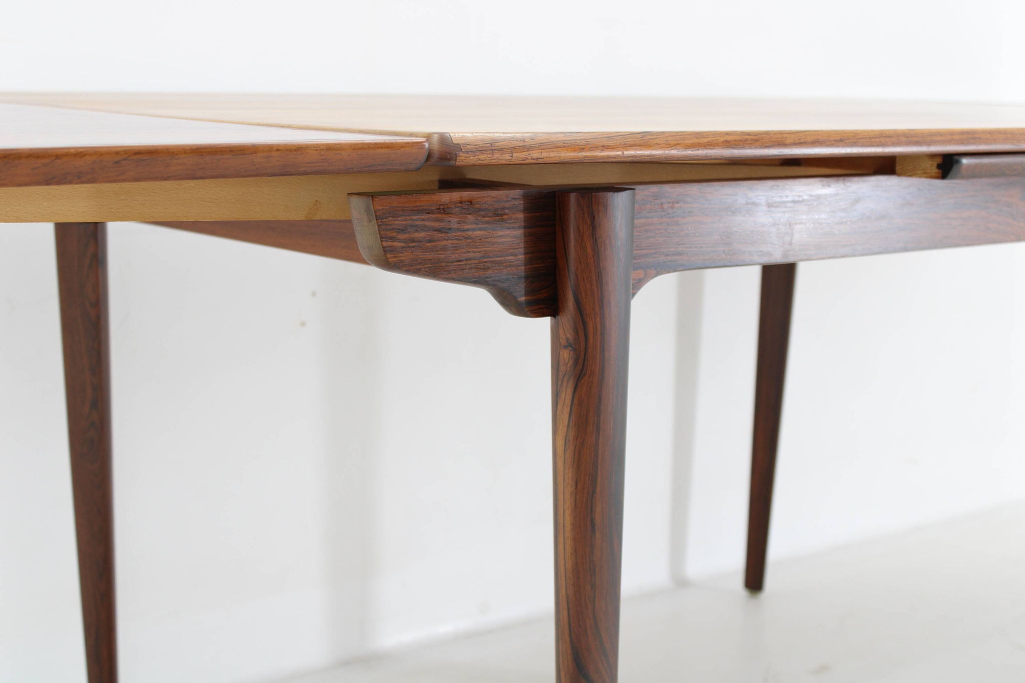 1960s Danish Wooden Extendable Dining Table