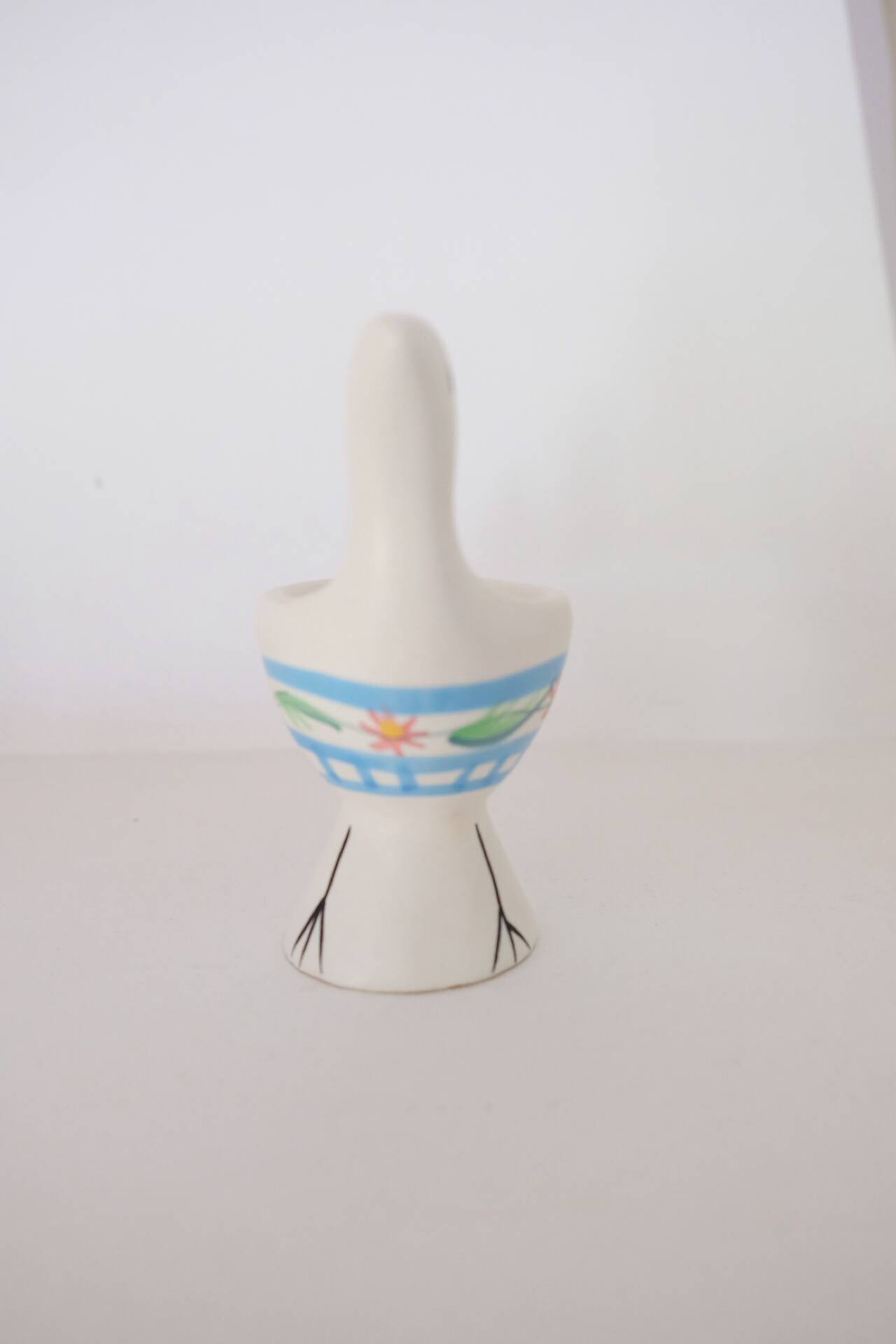 Bird-shaped ceramic egg cup – unique piece – collector – probably
