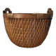 Vintage woven rattan basket - Traditional Asian wickerwork