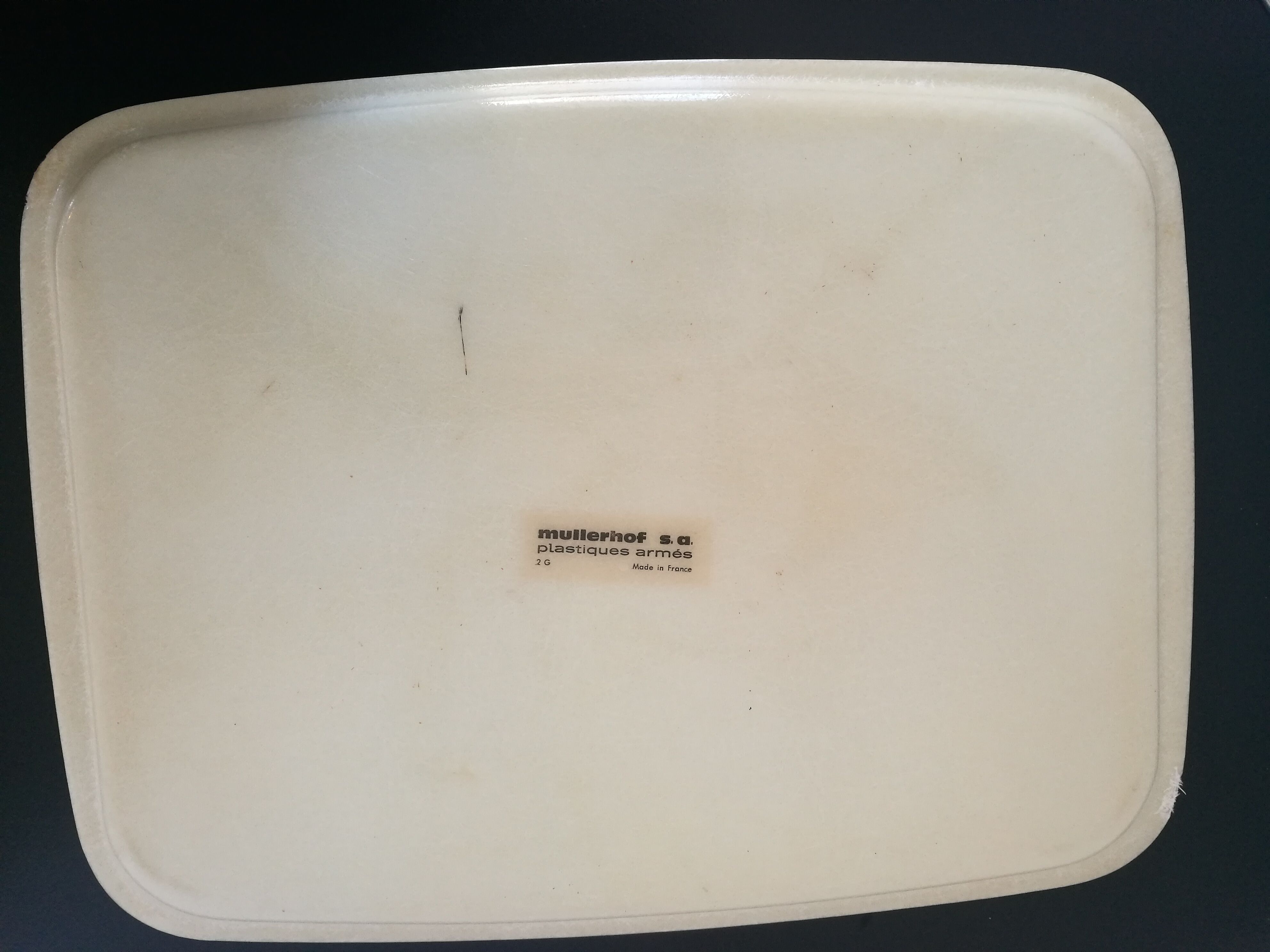Fiberglass top 1970, drawing of Buffet