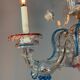 Venetian Rezzonico chandelier in multicoloured Murano glass circa 1900