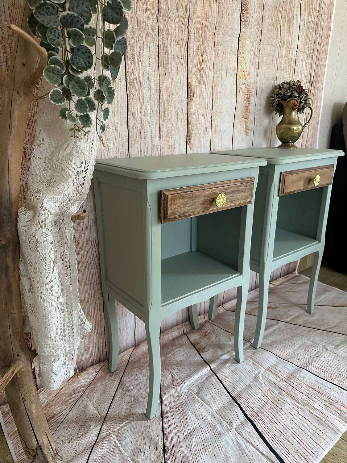Pair of Louis XV style bedside tables