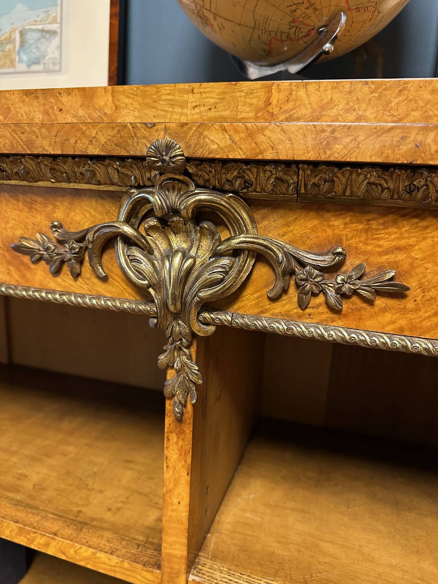 Antique open bookcase