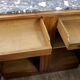 Sideboard art deco 1930 walnut floral pattern