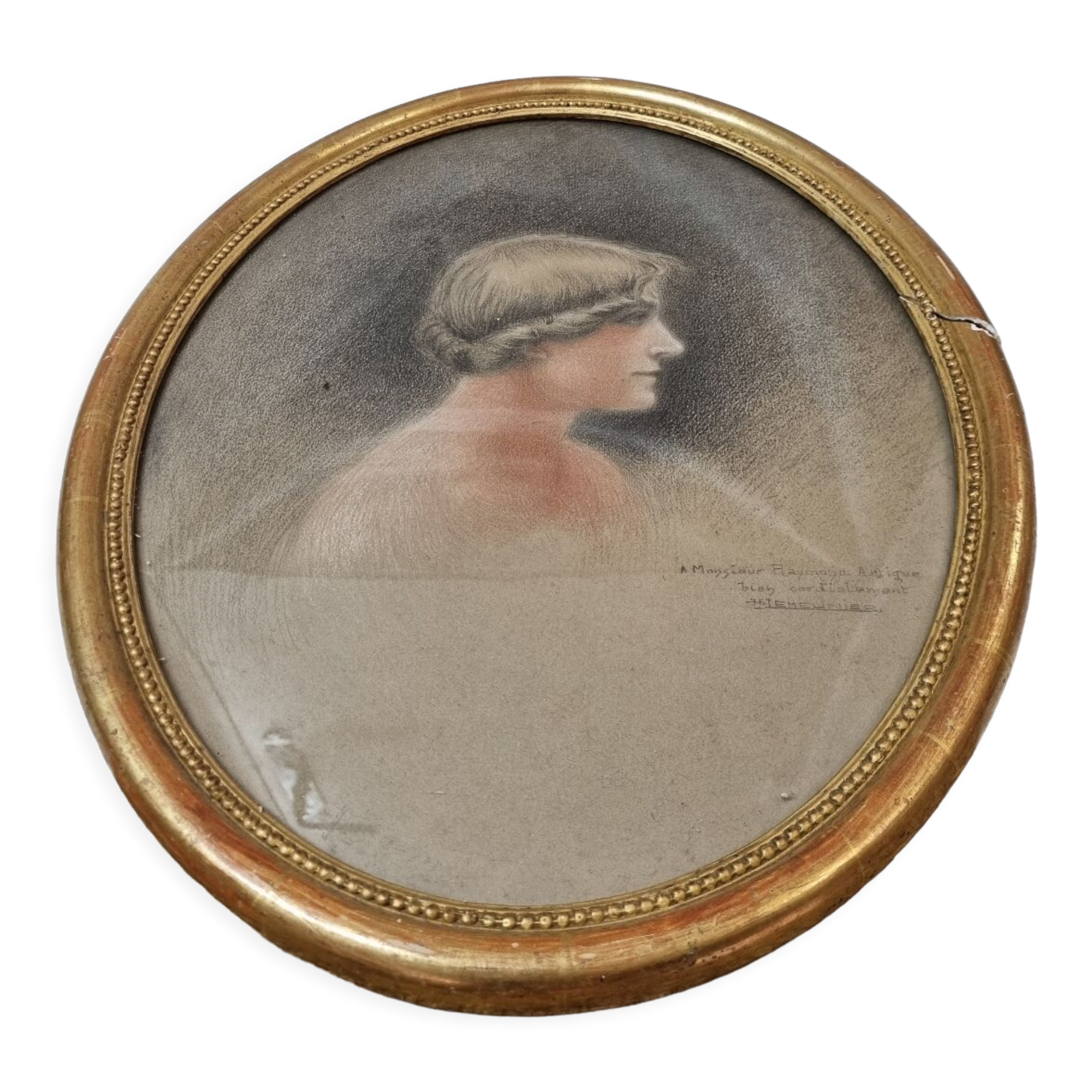 Pastel drawing The miller early twentieth century