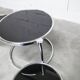 Coffee table with three smoked mirror tops, 1980
