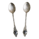 Two small metal spoons