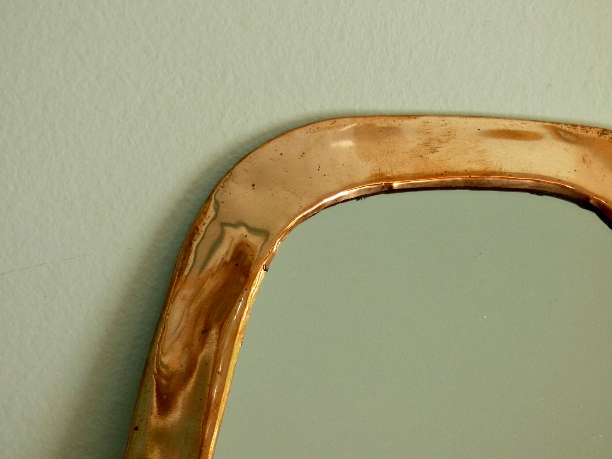 Miroir cuivré rétroviseur - 22x29cm