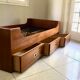 Scandinavian teak bed 70s-80s