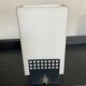 Vintage 50s lamp in opaline and perforated metal