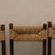 Trio of mulched chairs