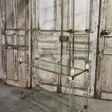 Plexiglass shelf by Pierre Vandel in Hollywood Regency style circa 1970.