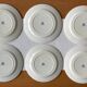 6 old flat plates in Gien earthenware