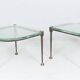 Brutalist German vintage coffee tables by Lothar Klute, 1980s, set of 2