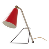 Lampe de table rouge par JJM Hoogervorst pour Anvia, 1950