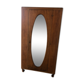 Wardrobe with beveled mirror