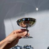 6 large stainless steel bowls 1970