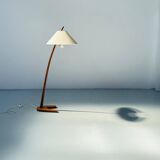 Vintage teak Dornstab floor lamp by J.T. Kalmar & A. Pöll, Austria, 1947