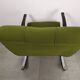 Rocking chair fauteuil a bascule chrome vert - vintage