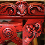 Fauteuil dagobert rouge