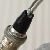 LW Paris "swan" lamp in silver metal, circa 1940