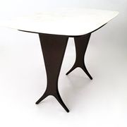 Table basse attribuée à Guglielmo Ulrich avec plateau en marbre de Carrare