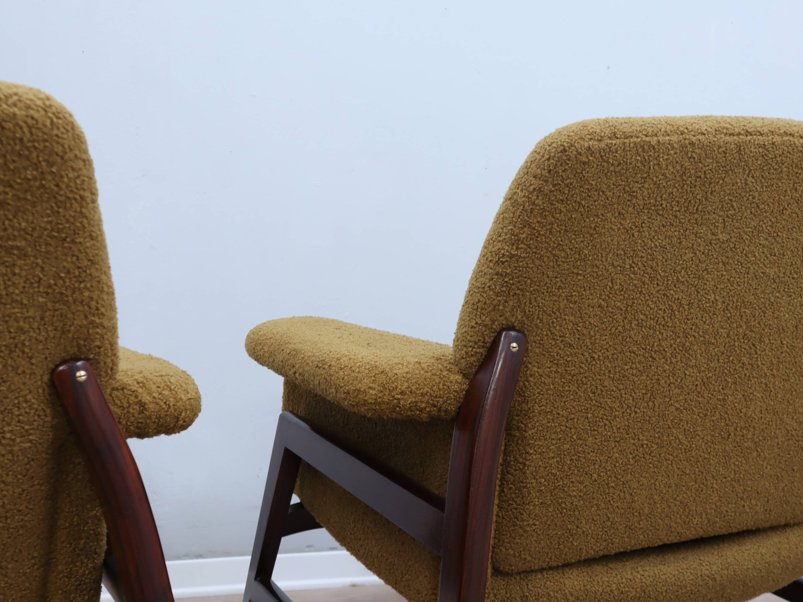 Mid century armchairs Gianfranco Frattini style 1950s