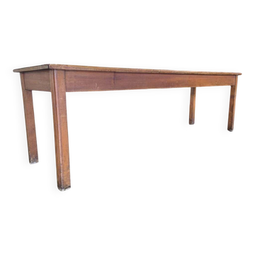 Table de salle à manger XL vintage en bois massif / table de ferme