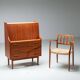 Danish mid-century secretaire by Gunnar Nielsen Tibergaard