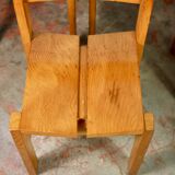 Series of 4 maison regain pine chairs