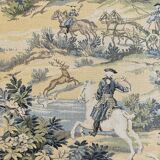 Antique tapestry Jules Pansu hunting scene 18th century
