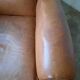 Old leather club chair 1940-1950