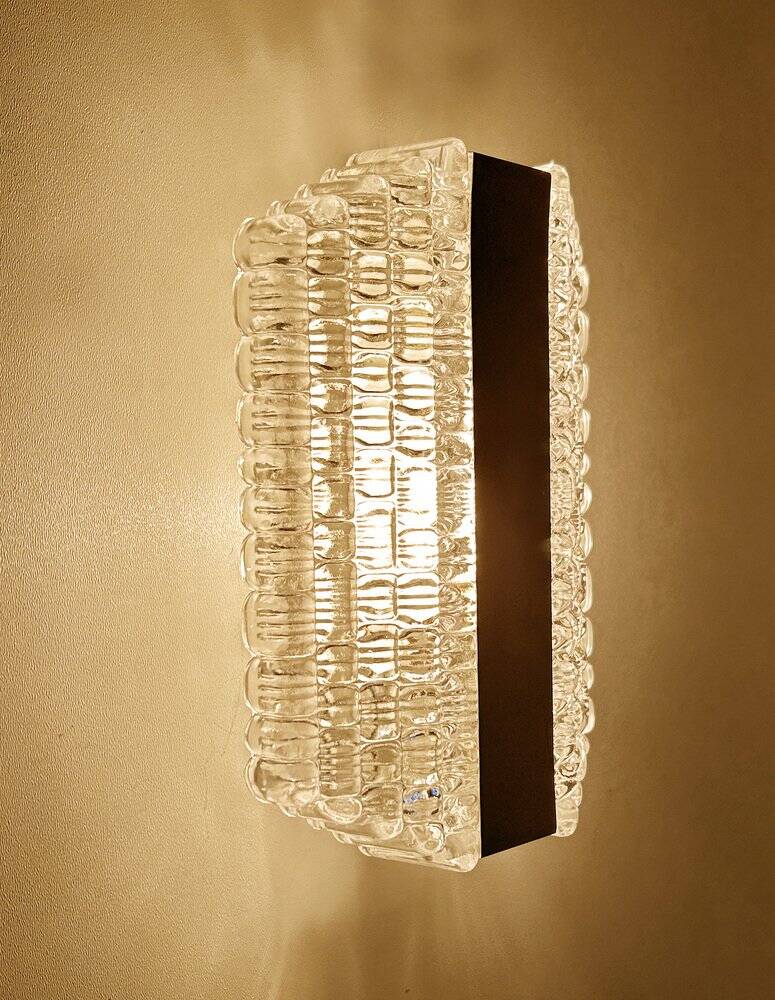 Pair  Vintage glass sconces from Kaiser