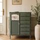 Armoire ancienne Green Smoke – Toile de Jouy .
