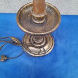Lamp foot in turned wooden gilded H 34.5 cm