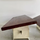 Paire d'appliques vintage à volet orientable, bois et métal laqué blanc, France 1960