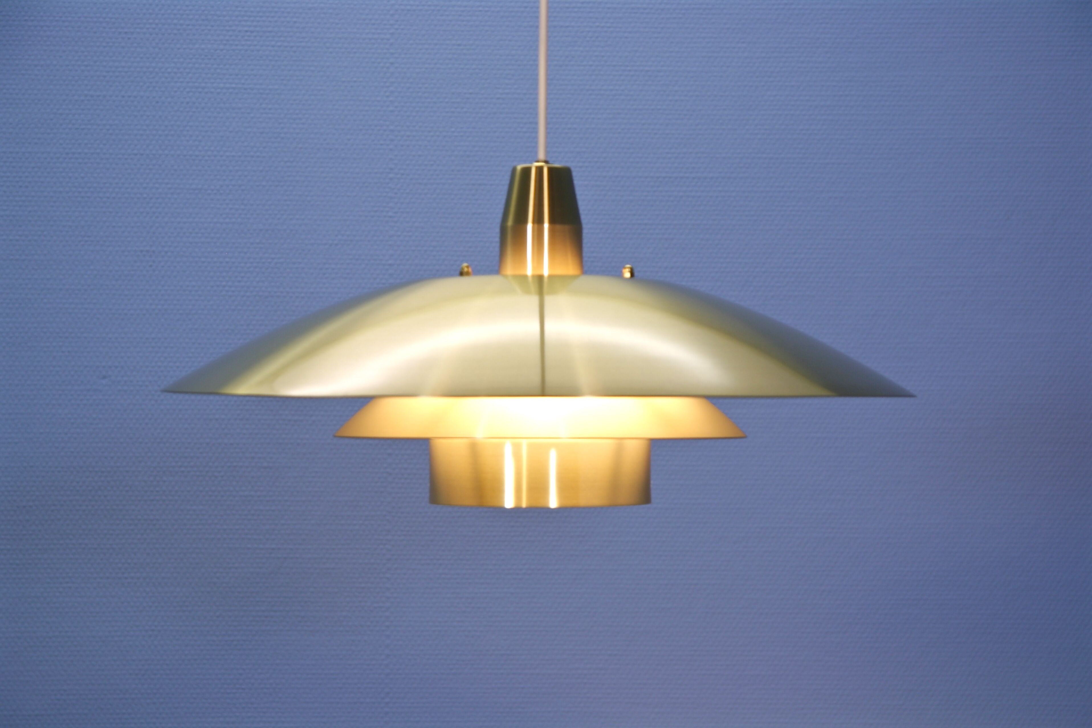 Large danish pendant in brass, 1960s