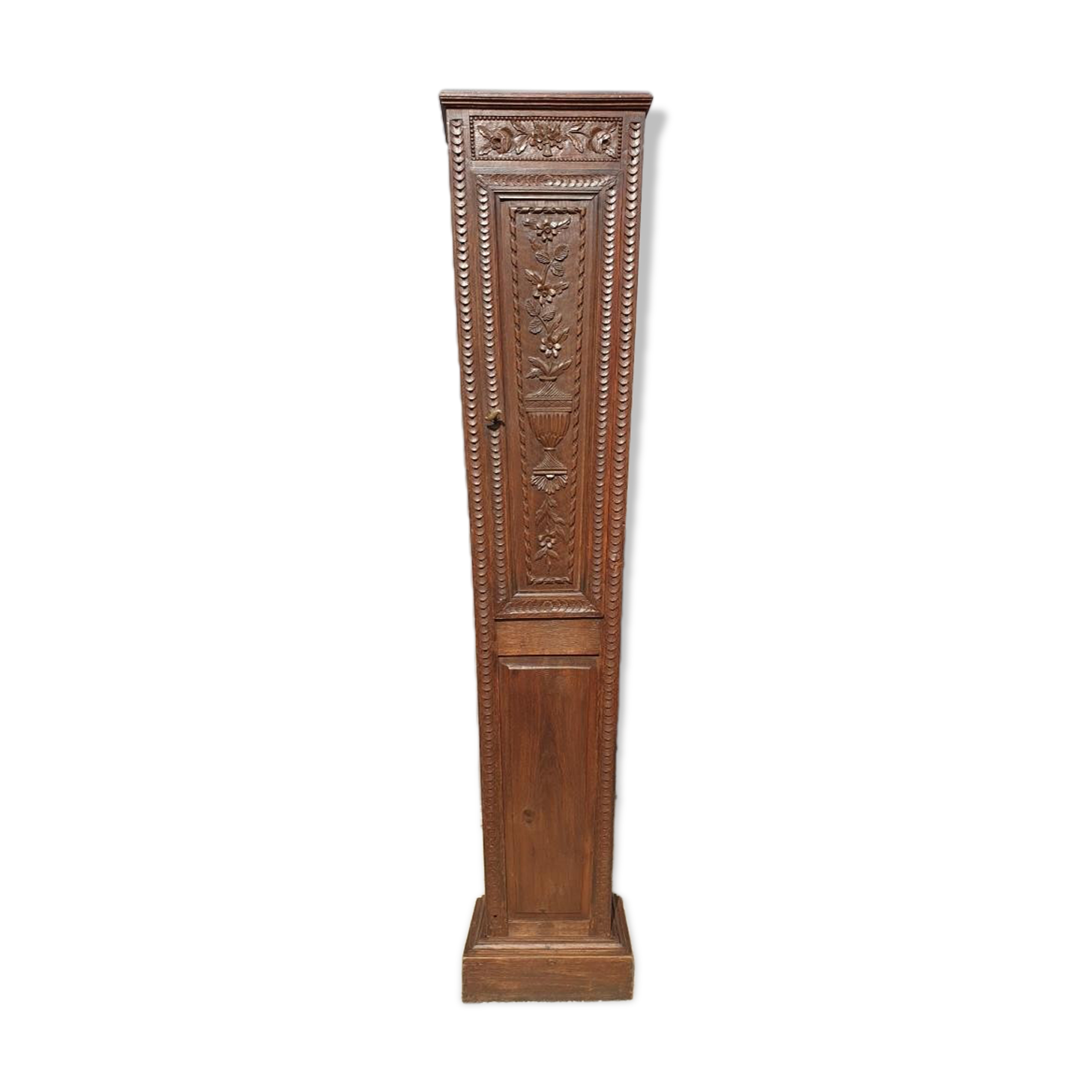 Nineteenth century clock library trapeze shape