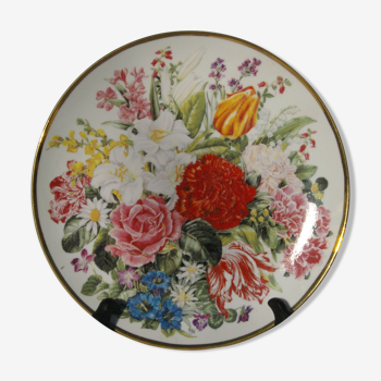 Decorative plate Bouquet Porcelain Franklin Mint