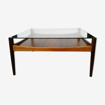 Table basse palissandre style scandinave