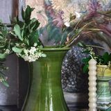 Vintage ceramic diabolo vase from the 1950s