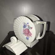 Duo cafetière et sucrier en porcelaine Made in Slovakia