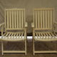 Set of 2 vintage folding armchairs