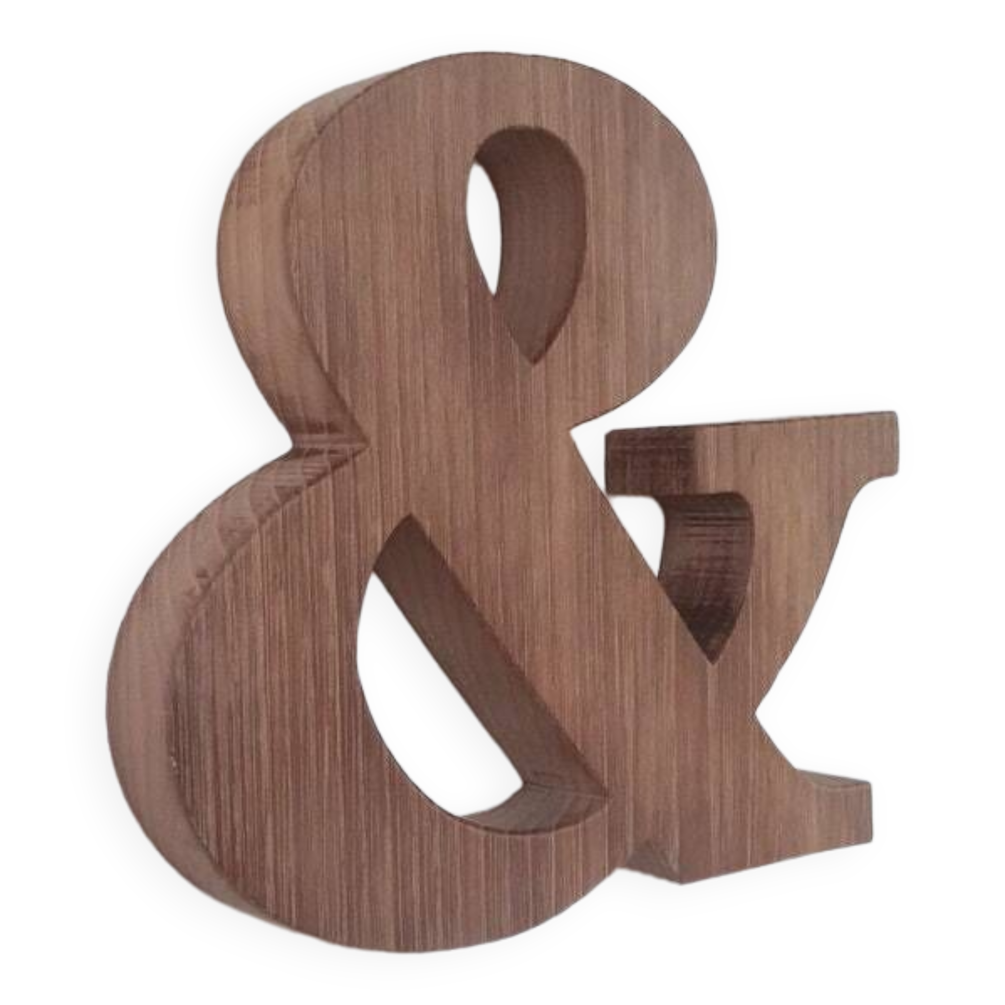 Letter &, wooden printing letter, wooden wall decoration, letter to place, decoration