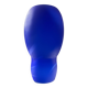 Lampe champignon en pâte de verre bleu et blanc