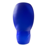 Lampe champignon en pâte de verre bleu et blanc