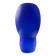 Lampe champignon en pâte de verre bleu et blanc