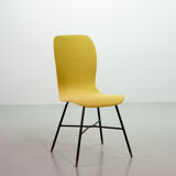 Elegant Italian Midcentury Yellow Side Chair