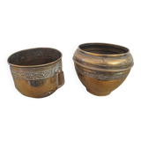 Cache-pots laiton