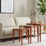 Nest of Teak Tables by Severin Hansen for Haslev Møbelfabrik, 1950s, Set of 3